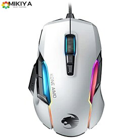 ROCCAT Kone AIMO Remastered RGBA スマートカスタマイズ ゲーミングマウス (光学式 Owl-Eye 16K、 サイドボタン) ホワイト (国内正規品) ROC-11-820-WE