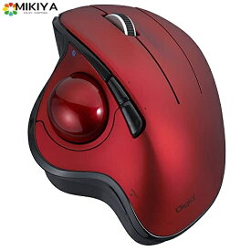 ナカバヤシ Digio2トラックボールマウス 角度可変 Bluetooth5.0 5ボタン 光学式 レッド