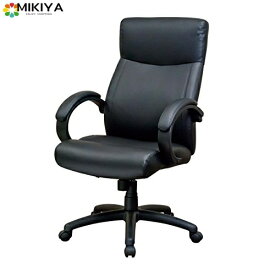 ナカバヤシ デスクチェア ソフトフィットレザー オフィスチェア 椅子 ブラック CNL-602BK
