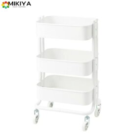IKEA/イケア RASHULT/ロースフルト：ワゴン38x28x65 cm ホワイト （504.459.90）