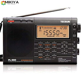 TECSUN PL-660 (黒) FM/LW/MW/SW/AIR エアバンド BCL ラジオ 小型 高性能 短波ラジオ 混信除去機能 高感度 PSEマーク付き100V ACアダプター付属 日本語版説明書 トレンドコストVer.