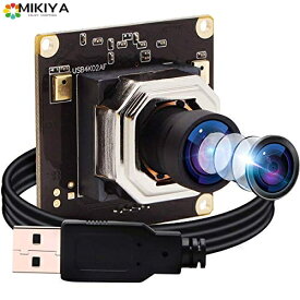 ELP 4Kオートフォーカスウェブカメラ IMX415センサーWebカメラ、2160P広角カメラUSB 100度 歪んでいないレンズウルトラHD USBカメラモジュールWindows/Mac/Linux/Raspberry pi対応、スーパ