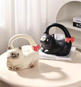 今だけ数量限定大特価セール 卓上振り子 セラミック振り子 セラミックティッシュ箱 猫ティッシュ箱(N)