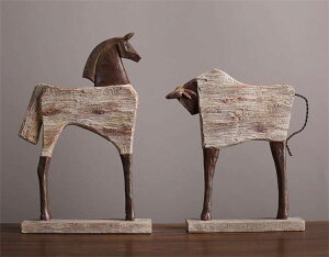 今年は大活躍しそう 馬像ディスプレイ アンティーク調ヨーロッパ風インテリア 玄関・リビング・デスク飾り(N)