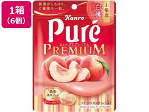 【2個セット】カンロ ピュレグミプレミアム山梨産白桃 6個【F倉庫】