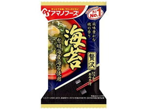 【16セット】アマノフーズ いつものおみそ汁贅沢 海苔 7.5g【F倉庫】