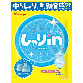 【10セット】カバヤ しゃりinグミ ソーダ 52g【Y倉庫】