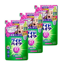 【送料無料】 【3セット】 花王 ワイドハイター EXパワー 大 つめかえ用 820mL ×3セット