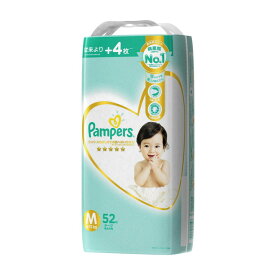 【4セット】 パンパース おむつ テープ はじめての肌へのいちばん スーパージャンボ Mサイズ 52枚入り pampers おむつ テープ 紙オムツ 赤ちゃん ギフト 贈り物 吸収性 人気 ランキング P&G