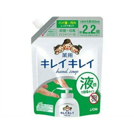 【2セット】 【送料無料】 キレイキレイ 薬用液体ハンドソープ 詰め替え用 大型サイズ 450ml つめかえ ハンドソープ ハンドウォッシュ 手 指 殺菌 消毒 ソープ 炊事 家事 LION ライオン 医薬部外品