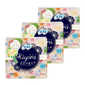 【スーパーセール P5倍】 【3セット】【送料無料】 ソフィ Kiyora ホワイトフローラルの香り 72枚