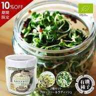 【楽天スーパーセール 10％OFF】ブロッコリースプラウト ラディッシュスプラウト 種 有機種子 私のスプラ…