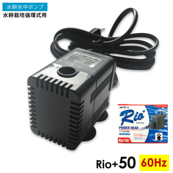 楽天市場 水中ポンプ 水耕栽培 循環式 Rio 50 60hz 自作水耕栽培 中級以上のユーザーに人気 循環式水耕栽培 あす楽 水耕栽培専門店のエコゲリラ