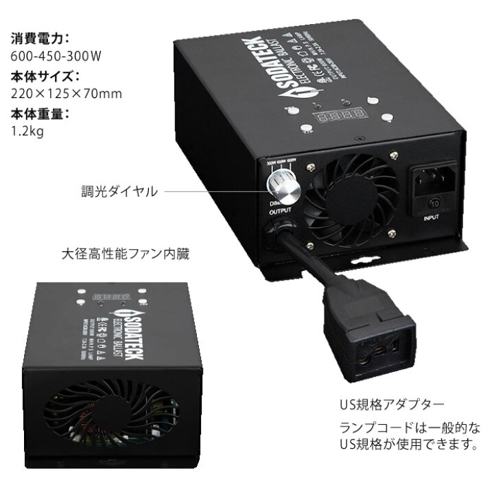 楽天市場】【販売終了】植物育成灯 Sodateck AC リフレクター タイマー 