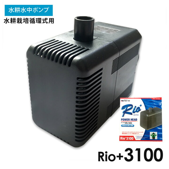 楽天市場】水中ポンプ 水耕栽培 循環式 Rio+3100 自作水耕栽培 小〜中 