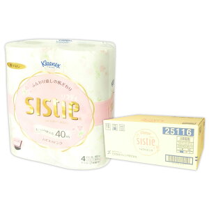 クリネックス システィ ハピネスピンク 40ロール(4ロール×10パック)【日本製紙クレシア 140サイズ】【25116】