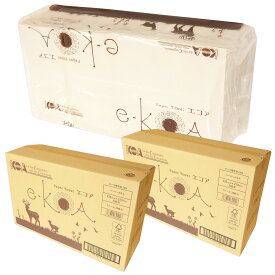 e-KOA エコア ペーパータオル 200枚 60パック（30パック×2ケース）【興亜工業 140サイズ 2個口】