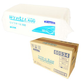 ワイプオール X60 ハンディワイパー 100枚入 × 16パック 【日本製紙クレシア 業務用 ゆう120サイズ 佐川140サイズ】【60534】