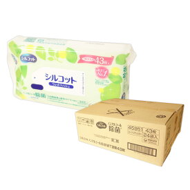 シルコット 除菌 ウェットティッシュ ノンアルコールタイプ つめかえ用 43枚 × 24個 【ユニ・チャーム unicharm 100サイズ】【45951】