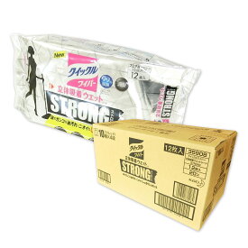 クイックルワイパー 立体吸着ウエットシート ストロング 12枚 × 20パック 【花王 kao 100サイズ】【35908 kzh】