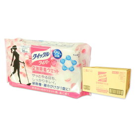 クイックルワイパー 立体吸着ウエットシート エッセンシャルローズの香り 16枚 × 20パック 【花王 kao 100サイズ】【32817 kzh】