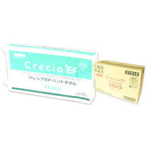 クレシアEF ハンドタオル 100 ソフトタイプ 100組 × 60パック 【日本製紙クレシア 業務用 140サイズ】【37018】