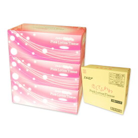 エルモア ピンク ローション ティシュー 恋してふわわ 180組 30箱（3箱×10パック）【カミ商事 160サイズ】【422011】