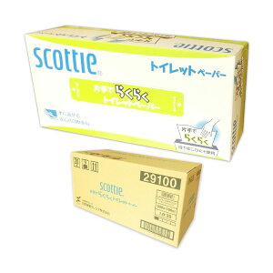 スコッティ 片手でらくらくトイレットペーパー 3枚重ね 100組 × 20箱 【日本製紙クレシア ゆう120サイズ 佐川140サイズ】【29100】