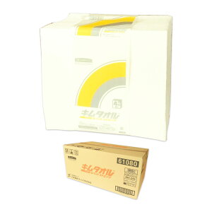 キムタオル ホワイト 4つ折り ストロング 4プライ 50枚 × 24束 【日本製紙クレシア 業務用 140サイズ】【61080】