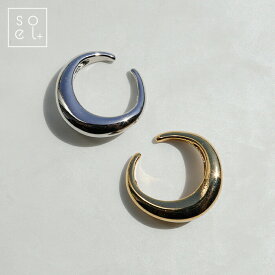 シンプル イヤーカフ 細め レディース ゴールド シルバー 可愛い 大人 おしゃれ 女性 プチプラ 人気 アクセサリー 大きめ 片耳 流行り｜jn2101-ya02｜[メール便対応] [ソエルプラス]