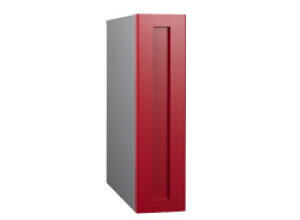 コーワソニア 口金縦型ポスト 前入れ後出し 静音ダイヤル錠 レッド 左開き T926R-L