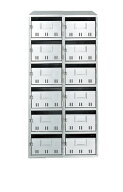 マンション 集合ポスト 【在庫僅少】【12戸用】ナスタ 公団型集合郵便受箱（SH型） 前入前出 12戸用 KS-M…