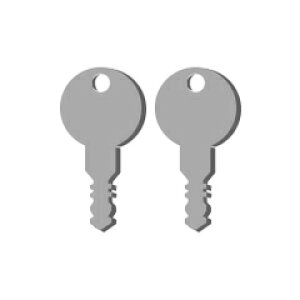 タクボ物置 グランプレステージ用鍵セット(スペアキー2本+錠前セット)