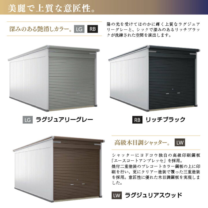 楽天市場】ヨドガレージ ラヴィージュ カーポート連結タイプ VGCU 