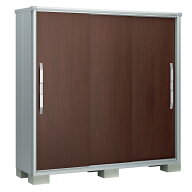 物置 屋外 ヨド物置 ヨドコウ エスモ ESF-1906A ウッディココア 収納 小型 タイヤ