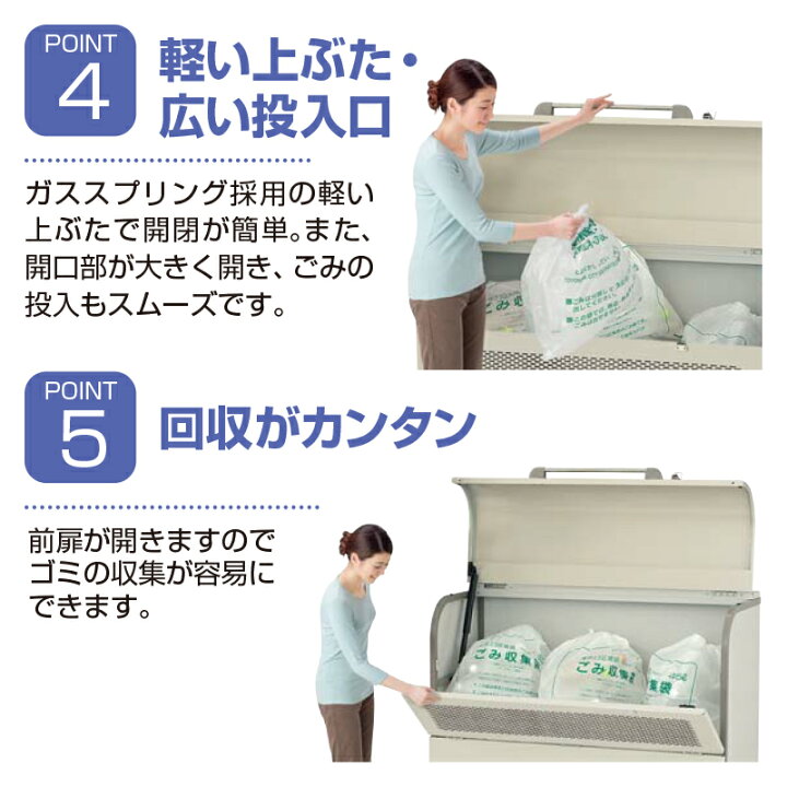 楽天市場】ゴミステーション 大型ゴミ箱 ヨドコウ ダストピット ゴミ 