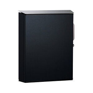 ユニソン 壁付けポスト Vico ヴィコWH 左開き シリンダー錠 マットブラック 323701610