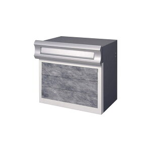 三協アルミ ポスト 埋込み型口金タイプ SON-2DWK型 ダイヤル錠付(2ブロックタイプ)メタリックシルバー(JMS) KSK