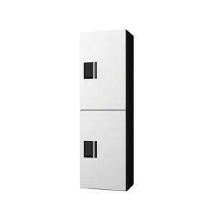 捺印なし ナスタ 集合住宅向け宅配ボックス プチ宅unit ホワイト×ブラック KS-TL01R02A-W
