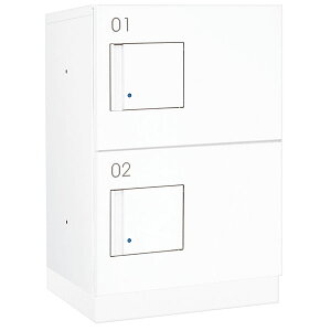 【捺印なし】ダイケン 小型宅配ボックス 壁付け・床置き両用 防滴型 前入前出 H540mm TBX-F1SS-WW ホワイト ※受注生産品