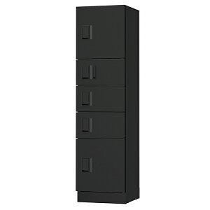 ナスタ アパート・マンション 集合住宅用宅配ボックス KS-TL03R-01AN-BK ブラック ユニットタイプA 捺印付き 防水タイプ