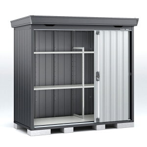 物置 屋外 イナバ物置フォルタ FS-2209SF 一般・多雪・豪雪型 スタンダード 本体:フランネルグレー 扉:プラチナシルバー収納