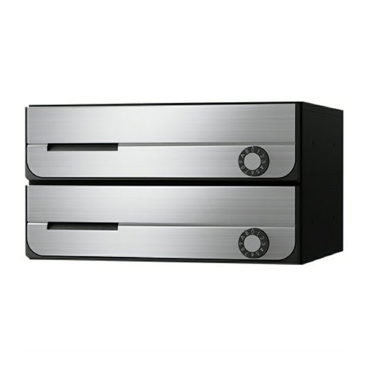楽天市場】【2戸用】ナスタ 集合郵便受箱(ヨコ型)D-ALL KS-MB3002PU 