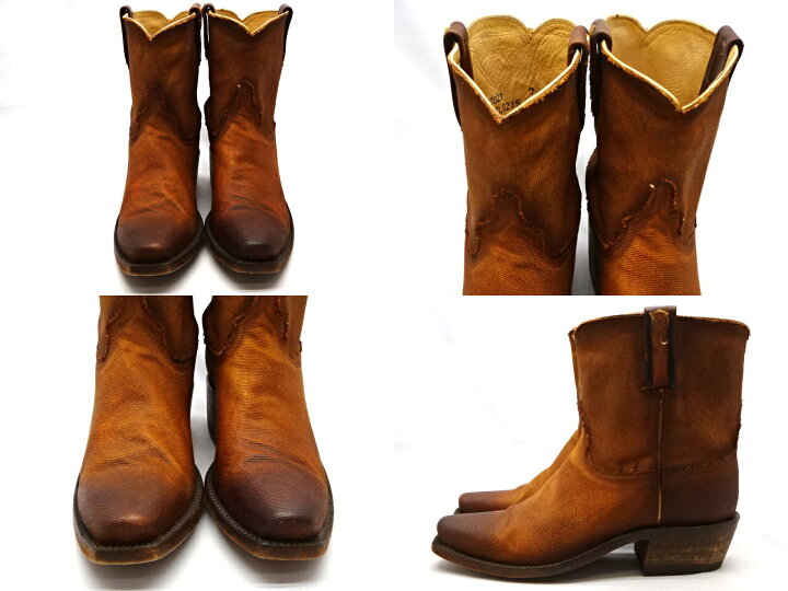 楽天市場】【中古】【美品】Lucchese ルケーシー レザーショートブーツ 