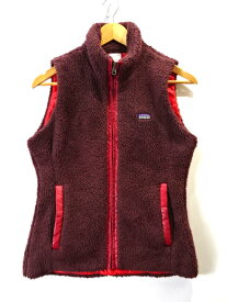 【中古】patagonia パタゴニア フリースベスト 25205 ロス ロボス ベスト ファー ジップアップ レディース トップス アウター アウトドア サイズ S ブラウン系