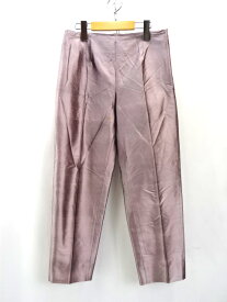 【中古】ARMANI COLLEZIONI アルマーニコレツィオーニ スラックス パンツ シルク サテン レディース ボトムス ルーマニア製 サイズ 38 ピンク系