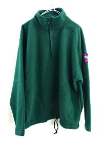 【中古】古着 90's GAP ギャップ オールドギャップ ハーフジップ フリースプルオーバー ヴィンテージ VINTAGE ビンテージ インドネシア製 メンズ 長袖 L/S トップス サイズ M グリーン系