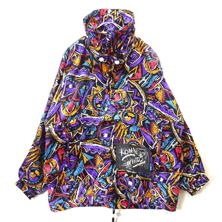 楽天市場】【中古】古着 アノラックジャケット 総柄ジャケット プル 