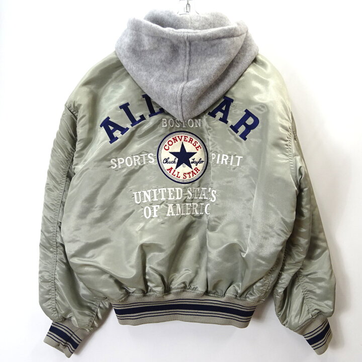 楽天市場】【中古】90s CONVERSE コンバース ナイロン スタジャン 
