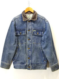 【中古】古着 90’s Guess JEANS ゲス デニムジャケット Gジャン ジージャン レザー襟 90年代 メンズ アウター ジャケット サイズ CH インディゴ系